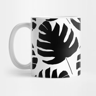 Black & White Monstera Mug